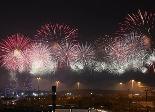 盐池县焰火晚会
